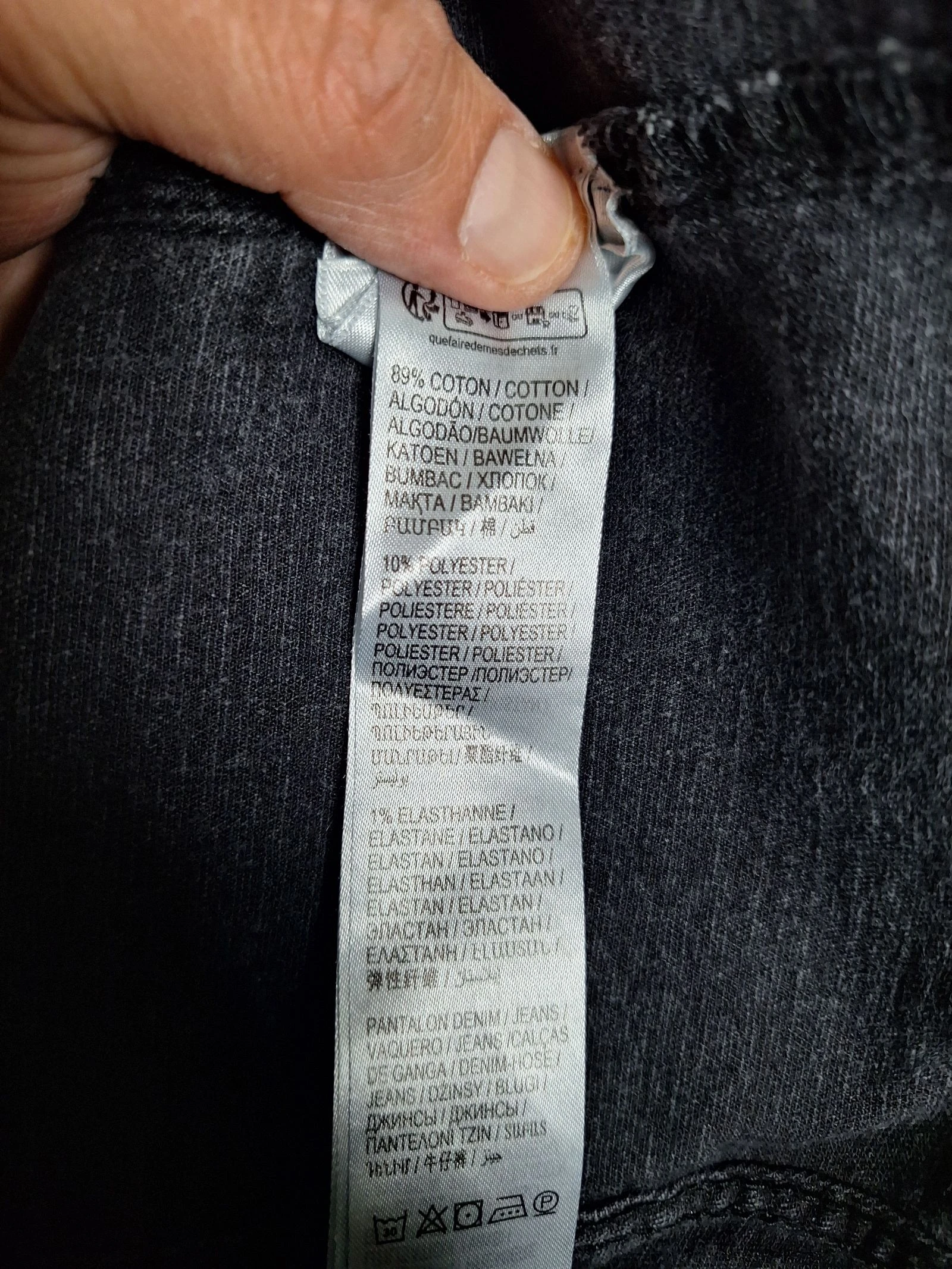 Jeans jogger preto deslavado Kiabi tamanho 46 – photo 5